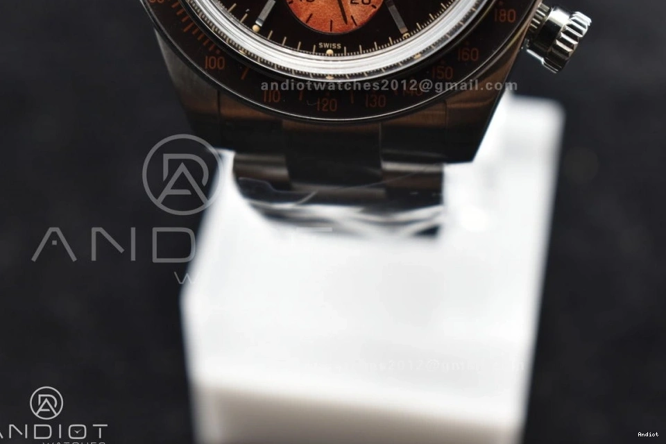 Daytona SS Dial Orange on SS A7750 Best Bracelet Edition Black ADGF 0306